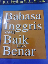 Bahasa Inggris yang Baik dan Benar