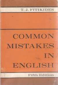 Image of Common Mistakes in English
