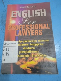 English For Profesional Lawters