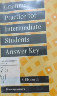 Image of Grammar Practice for Intermediate Students Answer Key