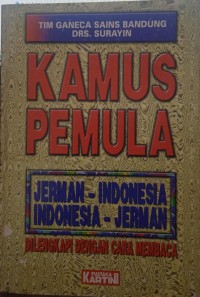 Image of Kamus Pemula Jerman - Indonesia Indonesia - Jerman