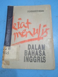 Kiat Menulis Dalam Bahasa Inggris