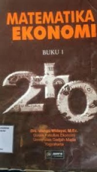 Matematika Ekonomi Buku 1