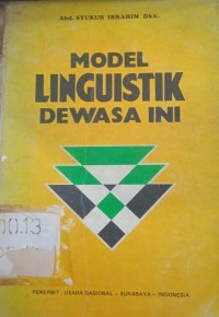 Image of Model Linguistik Dewasa ini