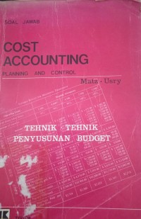 Soal Jawab Cost Accounting : Planning and Control