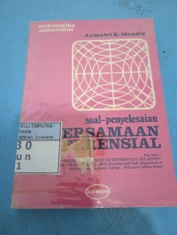 Soal Penyelesaian Persamaan Diferensial