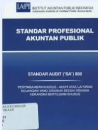 Image of Standar Profesional Akuntan Publik : Standar Audit 800