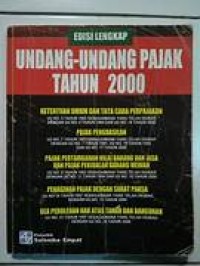 Undang-Undang Pajak Tahun 2000