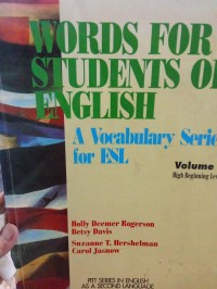 Words for Students of English